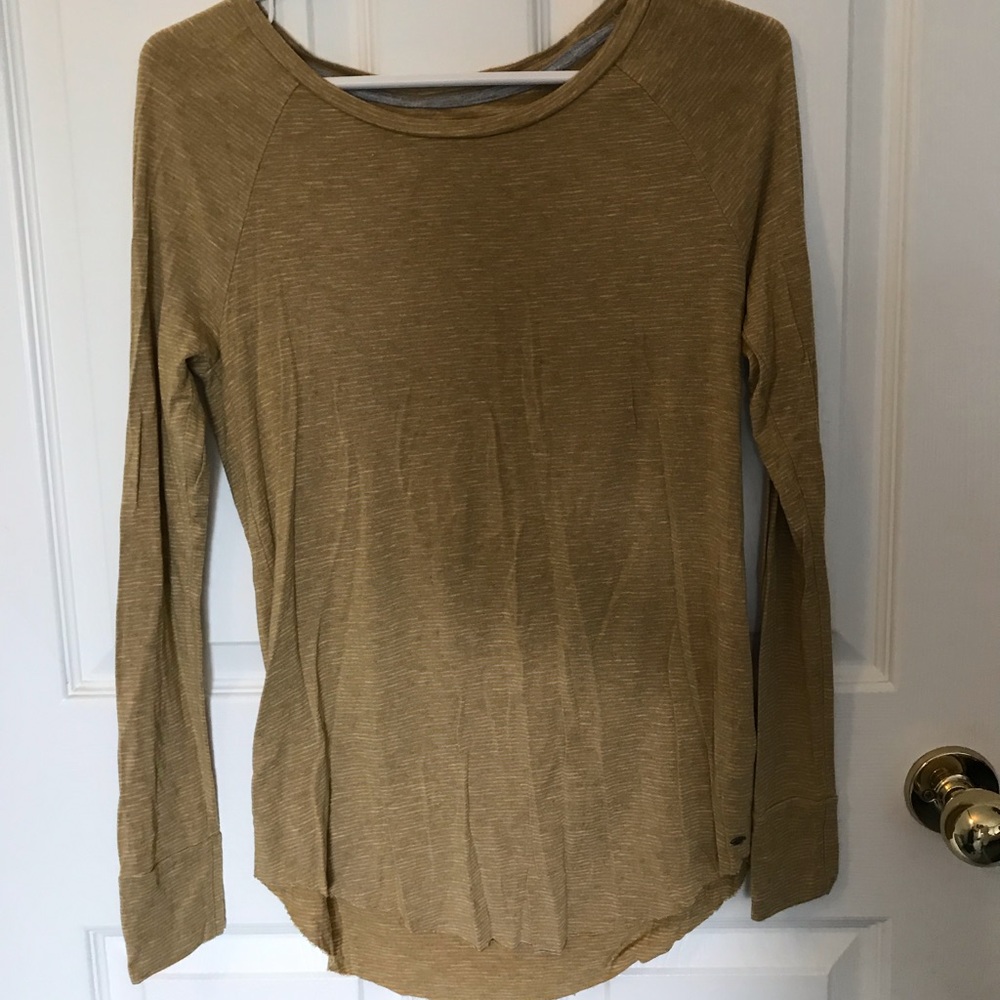 Yellow and grey stripped shirt